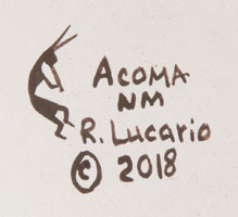 Rebecca Lucario (1951- ) signature