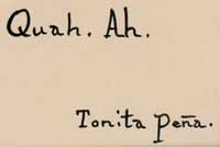 Artist Signature - Tonita Vigil Peña (1893-1949) Quah Ah