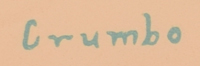 Woodrow Wilson Crumbo (1912-1989) artist signature