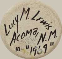 Lucy Martin Lewis (c.1898-1992) signature