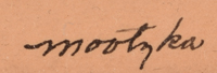 Waldo Mootzka (1910-1940) signature