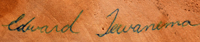 Ed Tewanema (1966-) signature
