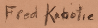 Artist Signature - Fred Kabotie (1900-1986) Naqavoyʹma, Tawawiiseoma