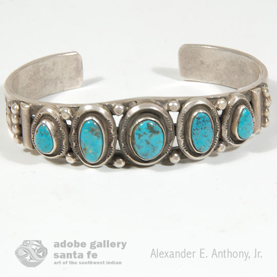 Unrivaled Native American Zuni Turquoise Multi Petit Point Sterling Silver Bracelet Unrivaled Native American Zuni Turquoise Multi Petit Point Sterling Silver Bracelet