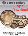 2008 Historic Pottery of Zuni Pueblo, Adobe Gallery Exhibit Catalog